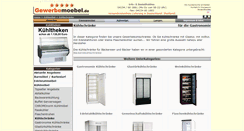 Desktop Screenshot of kuehlschraenke.gewerbemoebel.de